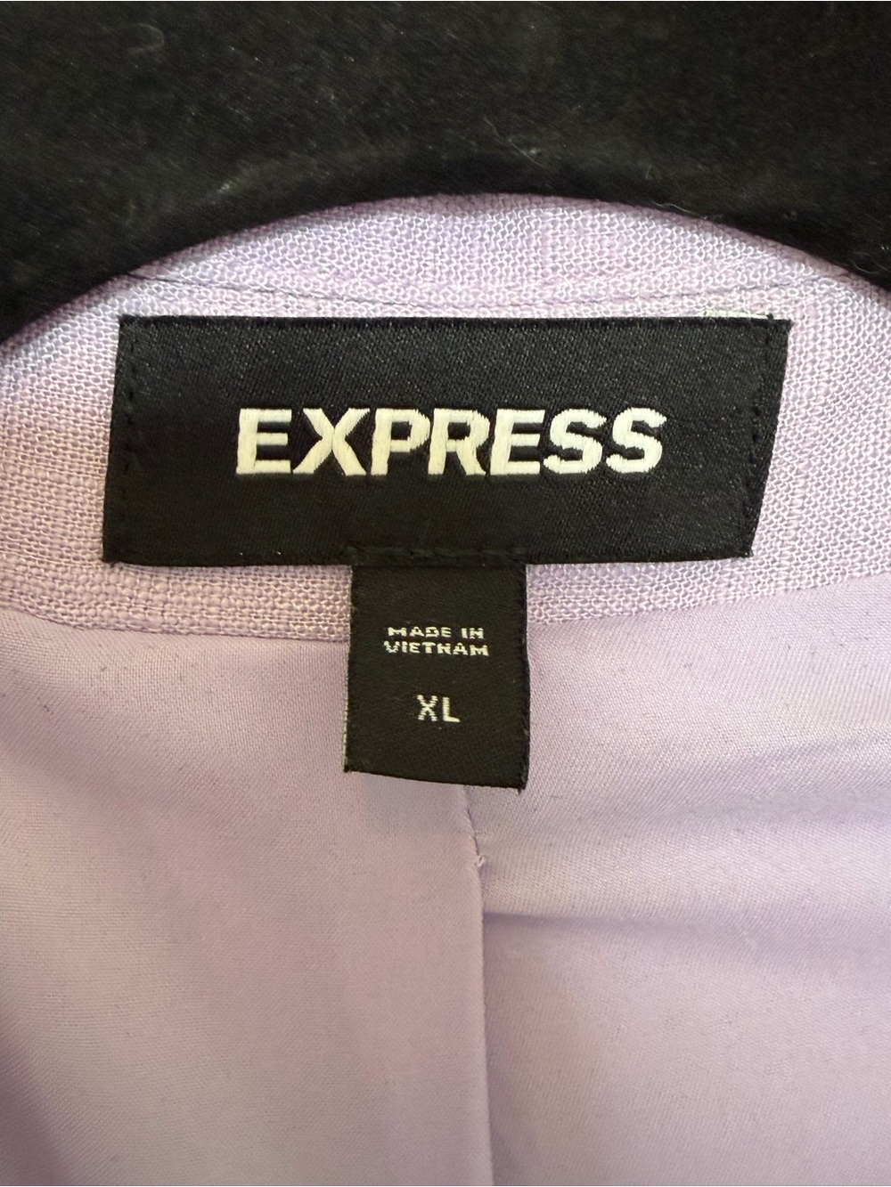 Express Pastel Lilac linen blazer - Picture 2 of 4